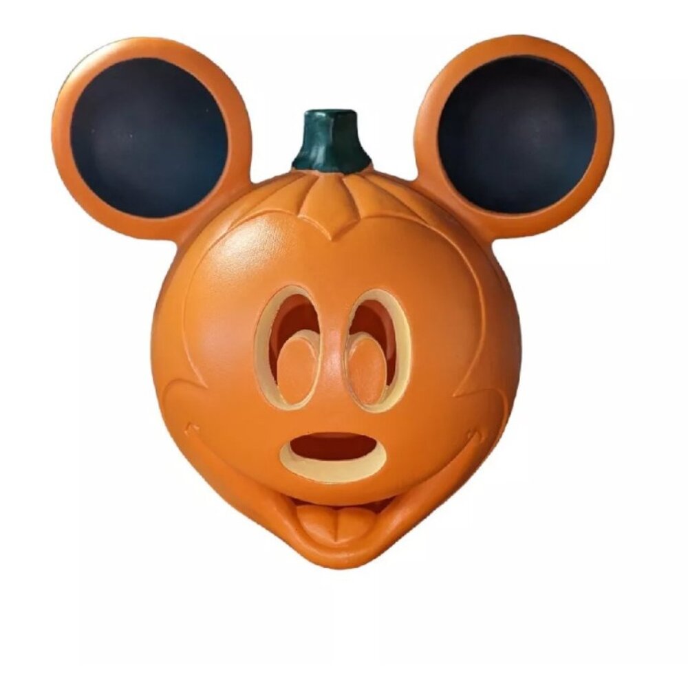 Mickey Mouse Light Up Jack-O-Lantern Plastic Blow Mold Pumpkin Disney Decor